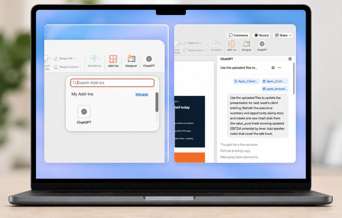 OpenAI تختبر دمج ChatGPT في برنامج PowerPoint من مايكروسوفت