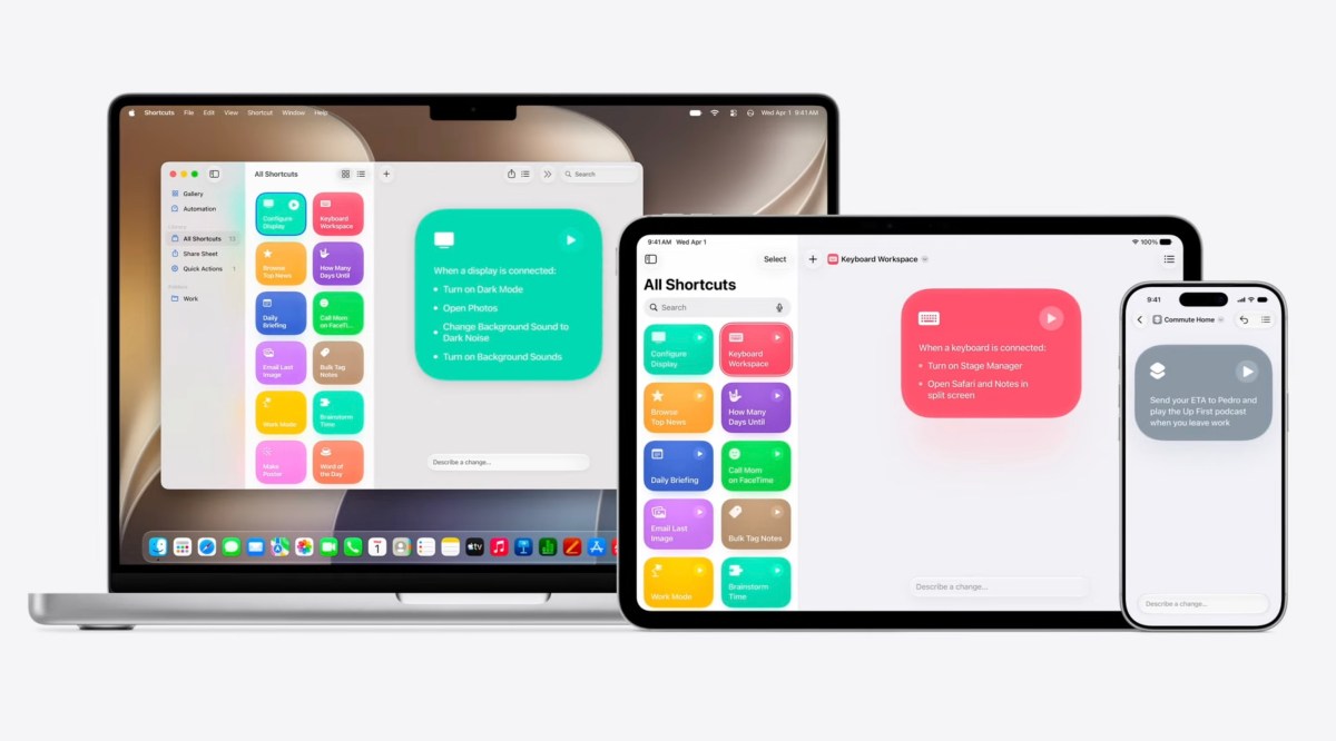 تحديث جديد لتطبيق Shortcuts مع ميزات الذكاء الاصطناعي